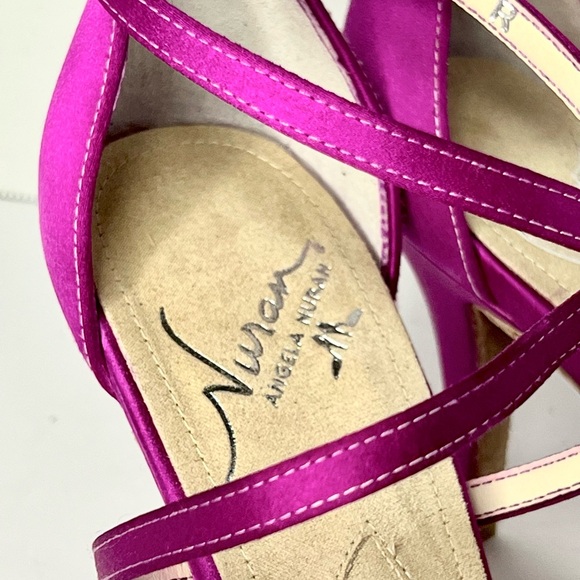 Angela Nuran Milonga Shoe with Cruazda Straps and Ankle Straps - Picture 2 of 13